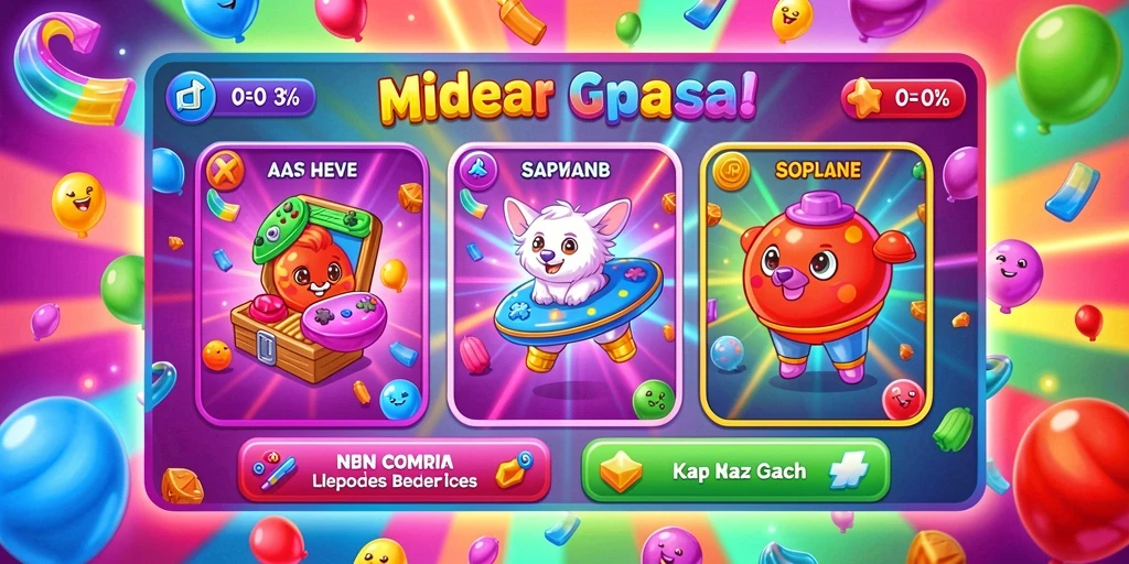 Layar reward yang menampilkan hadiah menarik.