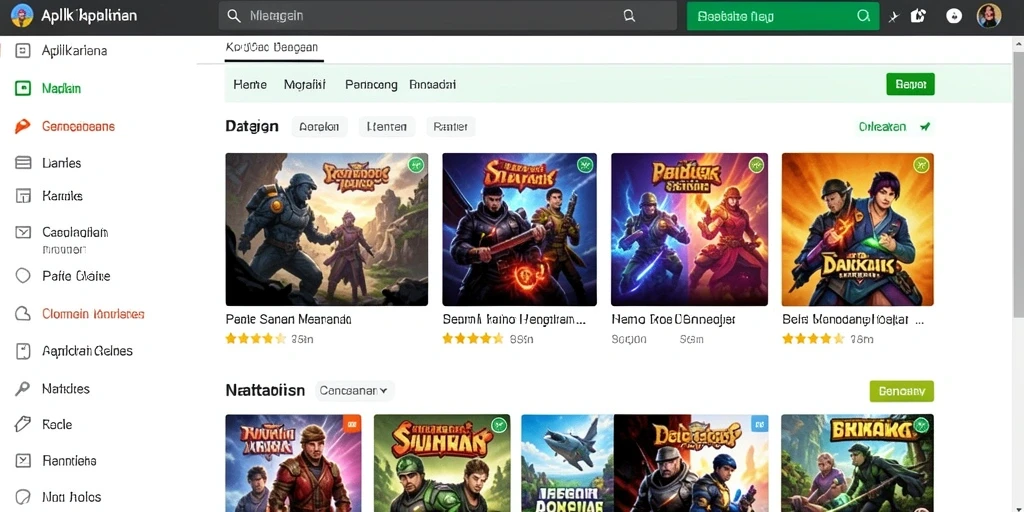 Screenshot aksi seru dalam permainan.