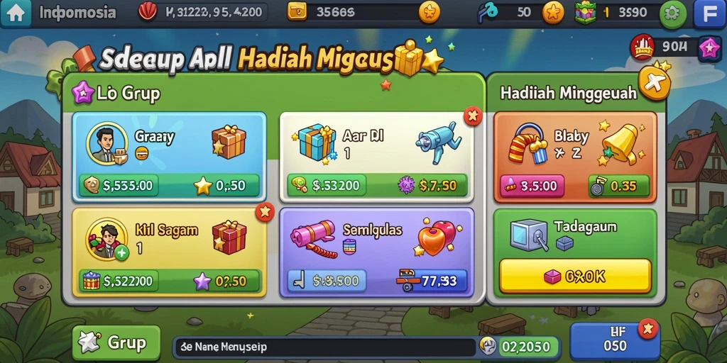 Ragam permainan yang membuat tidak cepat bosan.